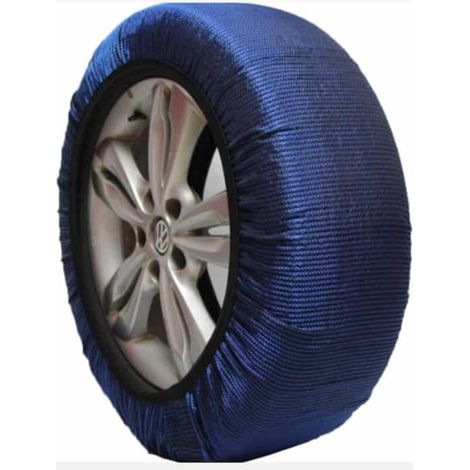 2 pz calze da neve catene in tessuto auto ruote pneumatici XL omologate EN 16662-1 266df