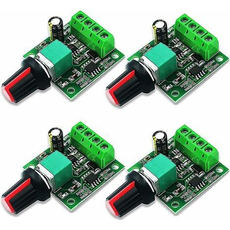 4-teiliger PWM-Drehzahlregler (1,8 V, 3 V, 5 V, 6 V, 7,2 V, 12 V, 2 A) für Gleichstrommotoren, LED-Spannungsregler und Dimmer, einstellbarer Steuerschalter (1/5)