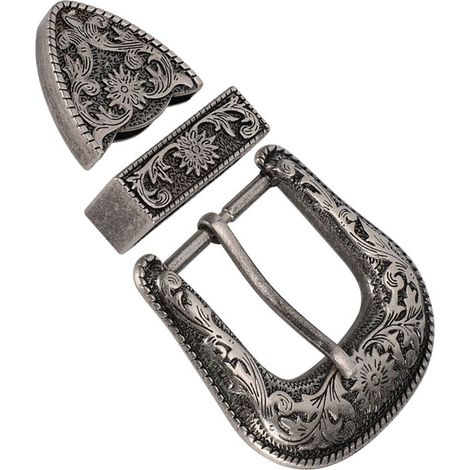 Boucle de ceinture vintage 40mm en alliage pour harnais et selle - Pièce de sellerie artisanale (1/5)