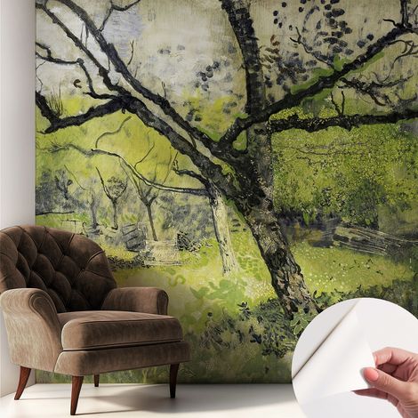 Fotomurale adesivo - parete decorativa - decorazione casa - stile moderno parete - Parco primaverile 250x250 cm (1/5)