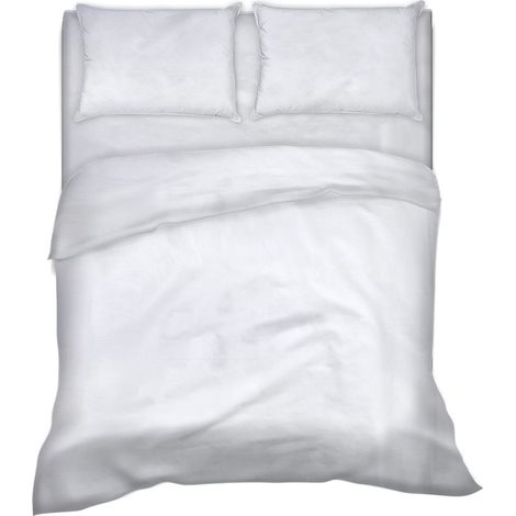 Completo letto lenzuola tinta unita 100% cotone made in Italy 6 misure parure Bianco - 1 Piazza