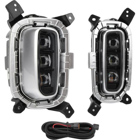 Stück gelb/weiße zweifarbige LED-Tagfahrlichter, passend für KIA Seltos KX3 19-20 (1/4)