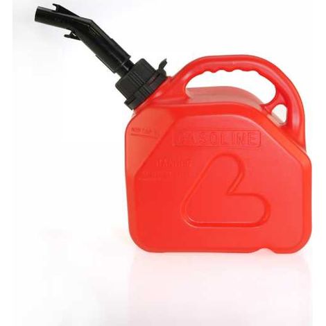 Bidon rouge et noir de 5 litres avec bec verseur (1/4)