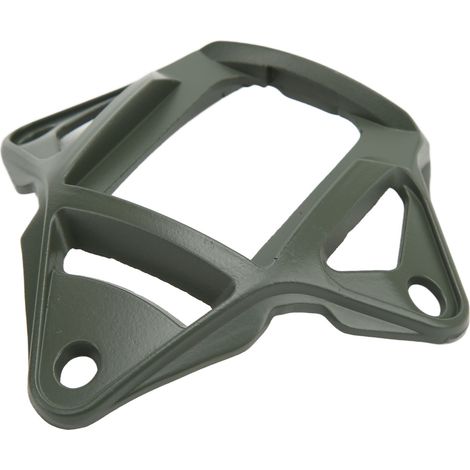 Le casque est doté d'une visière à trois trous en alliage d'aluminium, résistante à l'usure, présentant une forte capacité de charge et adaptée aux casques verts AF. (1/5)