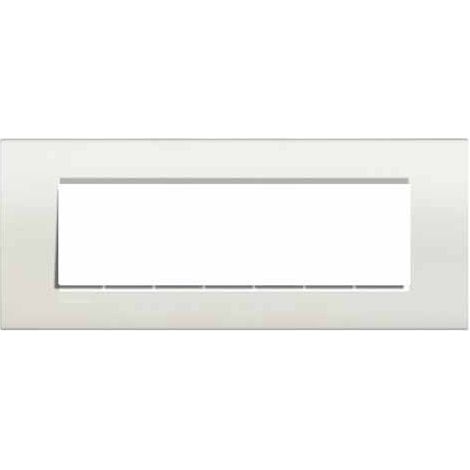 Lna4807Bi Plaque Quadra 7 Modules Blanche Livinglight
