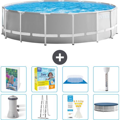 Intex Piscine Prism Frame Ronde - 457x122 cm - 9-pièces S532