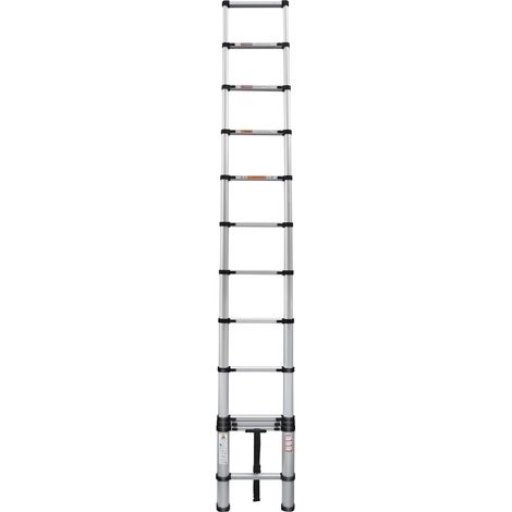 Échelle pliante en aluminium 5M Échelle de toit télescopique et pliable Échelle de toit antidérapante
