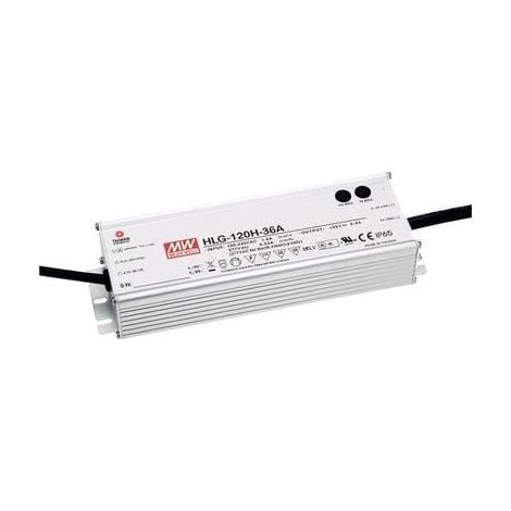 MW Mean Well HLG-120H-12A Driver LED Plateado 120W