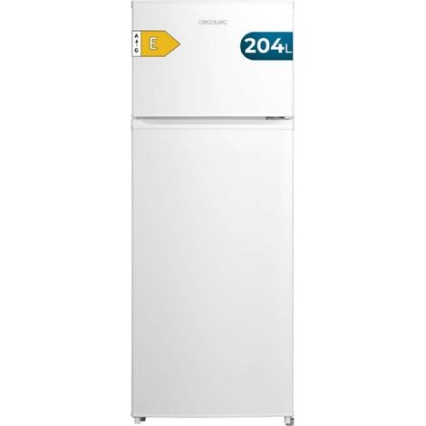 Réfrigérateur combiné cecotec blanc 204 litres 143 centimètres