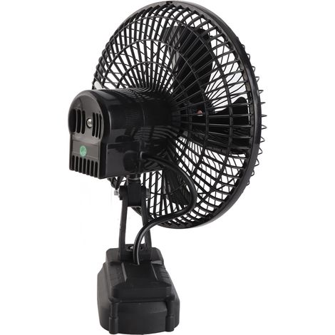 Ventilateur de camping rechargeable 8 pouces, batterie lithium, portable et multifonctionnel pour bureau, extérieur, pêche, pique-nique, camping-car (1/5)