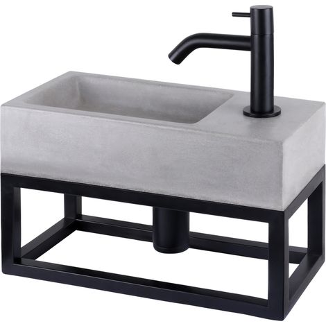 Differnz Fontaine de toilette Gris foncé H9xl18.5xL38.5cm (1/5)