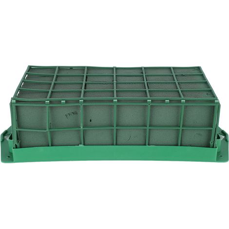 Cage Rectangulaire pour Mousse Florale avec Grille, Support pour Bouquets Frais, Décoration de Mariage et Événements (1/5)