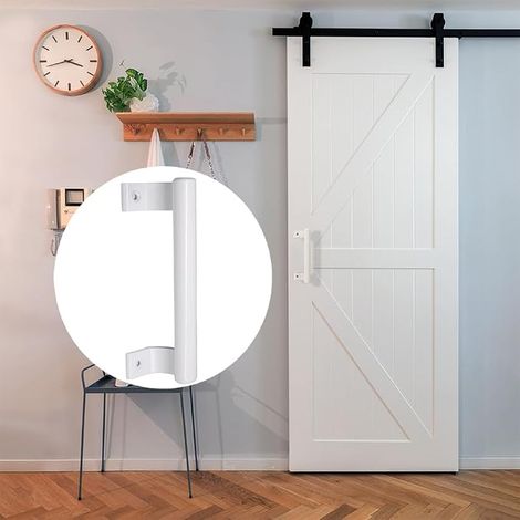 Sliding Door Handle Aluminum Door Handle Suitable for replacement of sliding glass doors and some old door handles, 8 inches long. (1/4)