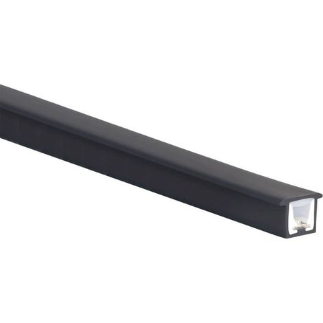 Led NEON Flex negro, 10x10mm, DC24V, 180Led/m, 5m, corte libre, 50w, Blanco cálido (1/4)