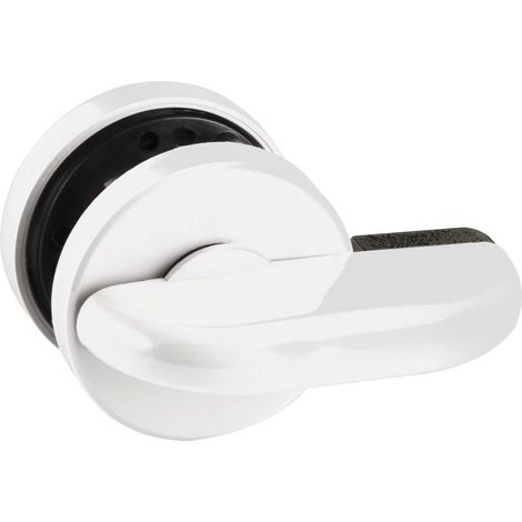 ECO Abattant WC (cloison de séparation) avec ouverture d'urgence sur mandrin carré de 8 mm, en plastique blanc (1/5)