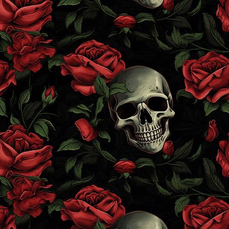 Tela decorativa para exteriores Oxford - Motivo de calavera I DX4723 (1/5)