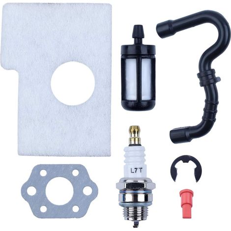 Filtre à air et à carburant ligne réservoir purge joint en caoutchouc ensemble adapté pour STIHL MS180 MS170 018 017 scie à essence 1130 124 0800 Remplacer (1/5)