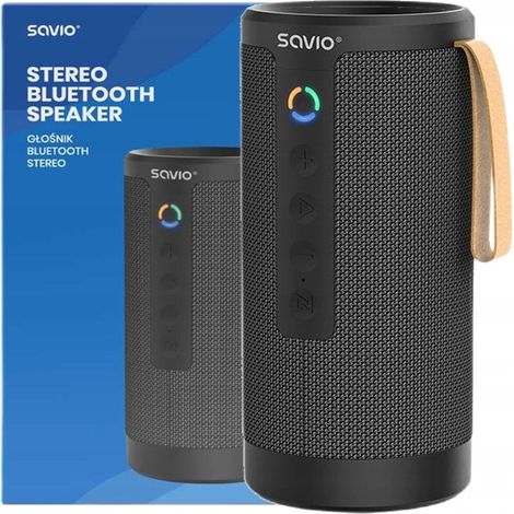Altoparlante stereo Bluetooth 2x5W savio BS-033 Batteria fino a 8 ore AUX SD TWS nero (1/5)