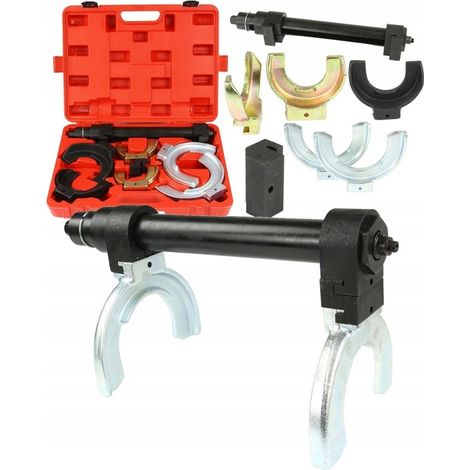 Compressore per molle meccanico robusto 1,5T McPherson 7 elementi in valigia M80438 (1/5)