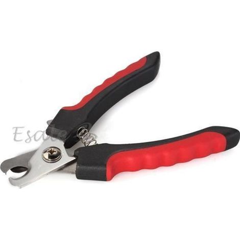 Coupe Griffe Ongle Lime - Professionnel - Rouge et Noir - Ergonomique - Sûr - Durable (1/4)
