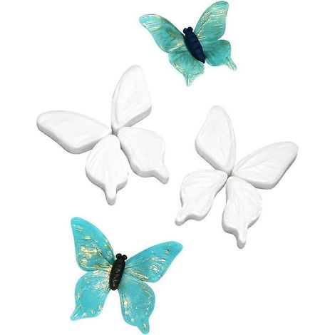 8 moules papillon en résine, moules animaux en silicone, moules de cuisson, décorations de gâteaux (1/4)