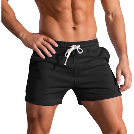 3 Inch Running Shorts Men Fitness Training Shorts Gym Shorts Breathable Cotton Sports Shorts (1/5)