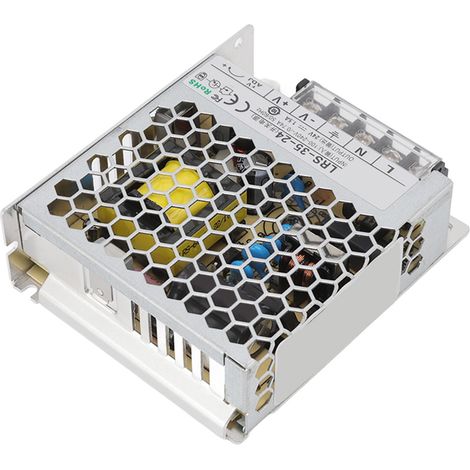 Alimentation à découpage 24 V universelle, transformateur d'alimentation à découpage régulé pour éclairage LED 100-240 V LRS 35 W 24 V 1,5 A