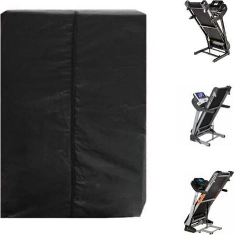 Car cover, Foldable Treadmill Cover, Foldable Dustproof Treadmill Cover 210D Windproof, Rainproof, Oxford Cloth Tarp, 95×75×160cm, black (1/5)