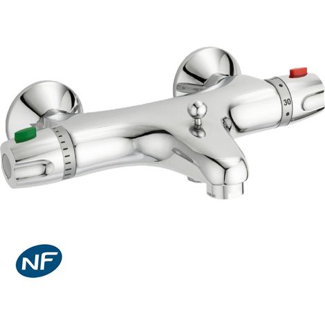 Huber Glam mezclador para bañera y ducha termostático cromado