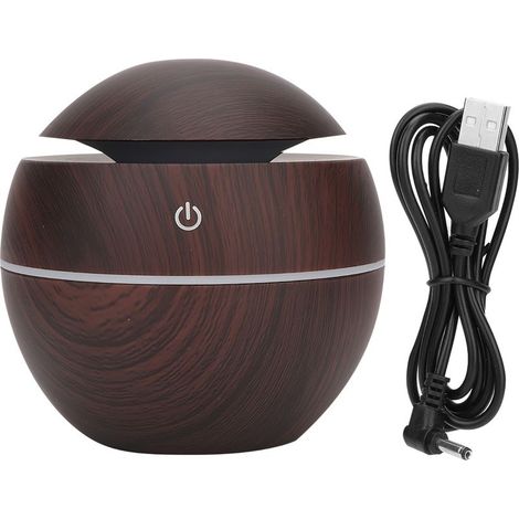 Diffuseur d'air aromatique USB rond, humidificateur purificateur à fiche, boule parfumée (1/5)