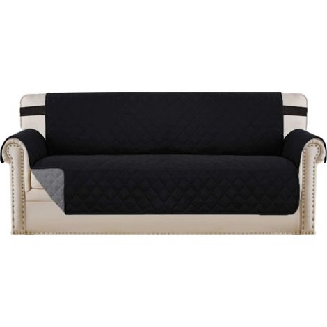 Housse de canapé déperlante, améliorée avec sangles élastiques, mousse antidérapante, revêtement de canapé en microfibre (1/4)