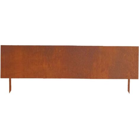 Bordure de Jardin Haute Corten 1m05 - Métal Marron - 105 x H 35 cm - Livraison gratuite (1/2)