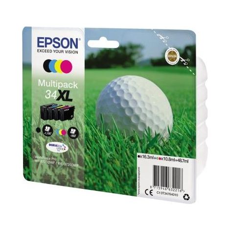 Epson C13T34764010 Tintenmultipack 34XL schwarz cyan gelb magenta (C13T34764010) (1/2)