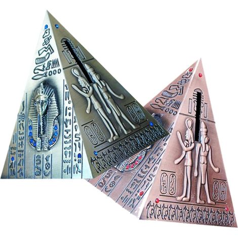 Tirelire Créative Doré en Pyramide Égyptienne Métal pour Garçon et Filles (1/5)