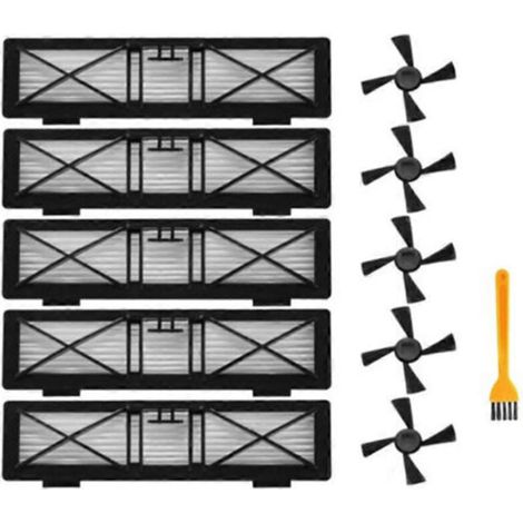 Repuestos para aspiradora robot: filtro HEPA para la serie D de Neato Botvac (D3, D4, D5, D6, D7, D70), filtros de repuesto y cepillo lateral. (1/5)