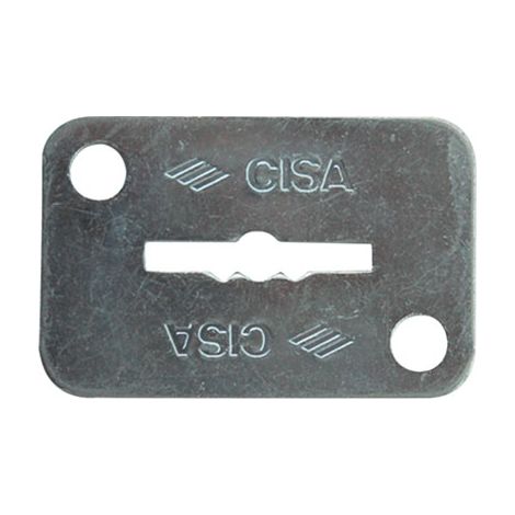 MOSTRINA RETTANGOLARE DOPPIA MAPPA 06124 02 CISA - ZINCATA MM 46X30- 6 pezzi