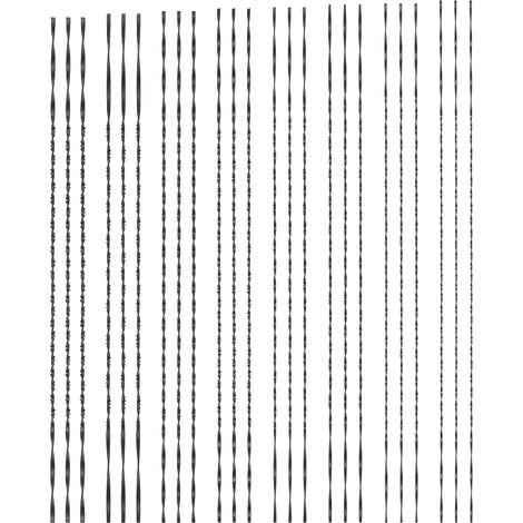 24 Stück Spiralzahn-Dekupiersägeblätter für Metall, Holz, Kunststoff, Sägen, Holzschneiden, Schmuckherstellung, Metallbearbeitung, Kunsthandwerk, 130 mm (Nr. 1 - Nr. 8) (1/5)