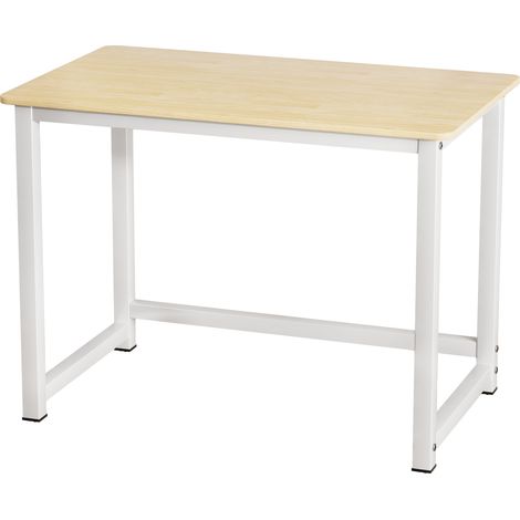 Table - Bureau d'ordinateur, capacité de charge de 100 kg, avec patins pour les pieds de table, dimensions 100×60×75 cm (longueur×largeur×hauteur) (1/5)