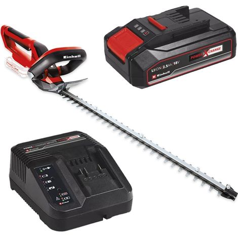 Einhell 18v Cordless Hedge Trimmer 55cm Power X-Change + 2.5AH Battery & Charger (1/5)