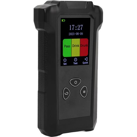Testeur d'alcoolémie portable à commande vocale, haute précision, détecteur d'haleine pour le contrôle routier, 0,000‑2,500 mg/L (1/5)