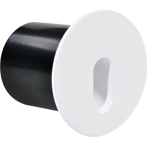Lámpara LED para escaleras de 3W, 210lm, 4000K, redonda, blanca, de rafia, Ideus 03117 (1/2)
