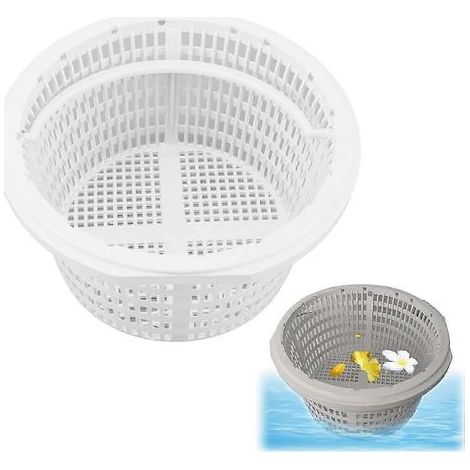 Panier de skimmer de piscine. panier de rechange de 19 cm. panier filtrant multifonction pour le nettoyage de piscine. panier de rechange pour skimmer. pré-remplissage de piscine (1/5)