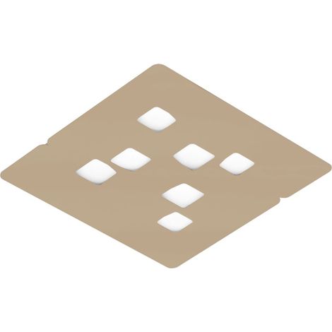 Plafonnier Giselle P/G 7Xgx53 Max 7X8W En Aluminium Taupe, Design Moderne Double Émission 120° Pour Intérieur - Gealuce (1/2)