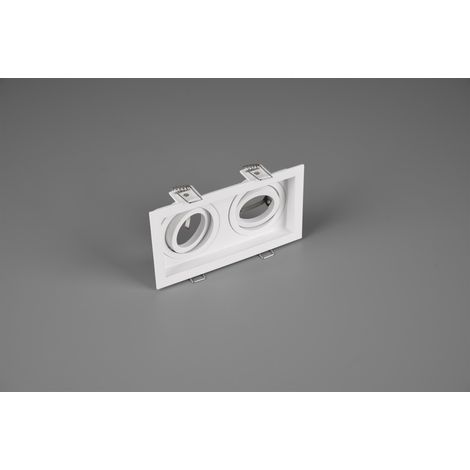 Faretto da Incasso Doppio Rettangolare Orientabile 5W Bianco 17 cm Kenai GD Trio (1/2)