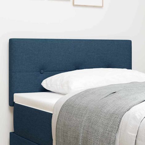 Höhenverstellbares Kopfteil mit Kopfteil Blau 90 cm Stoff