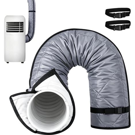 Couvercle de tuyau pour climatiseur portable, 148 x 56 cm, tuyau d'évacuation de climatisation isolé, tuyau d'évacuation d'air de climatisation (1/5)