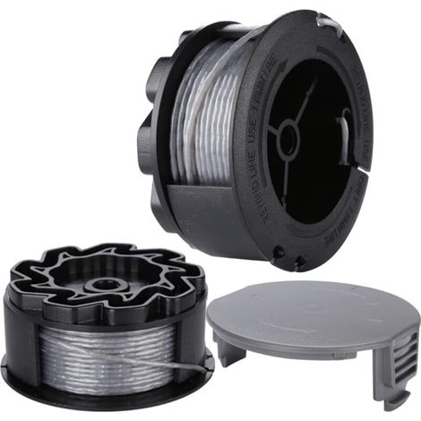 Bobine x 2 + tappo x 1. Adatto per bordatrice universale BOSCH GrassCut 18 18-26 18-260 F016800570