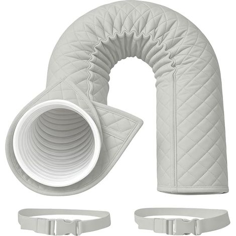 Gaine isolante pour tuyau climatiseur portable 150x52 cm - Grise (1/5)
