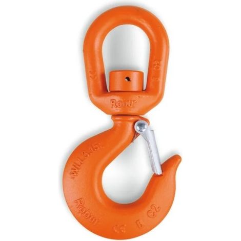 Robur 8063 Gancio sollevamento girevole in acciaio alta resistenza grado 8 - 3150 kg