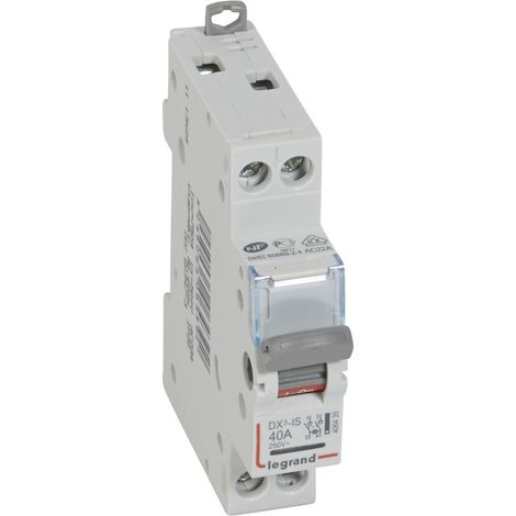 Interrupteur-sectionneur DX³-IS à voyant 2 Pôles 400V 40A 1 module LEGRAND 406439